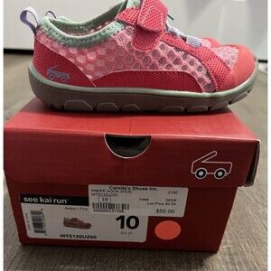 NEW See Kai Run Anker Water Shoes Toddler Girls 10 Little Kids Pink Mesh